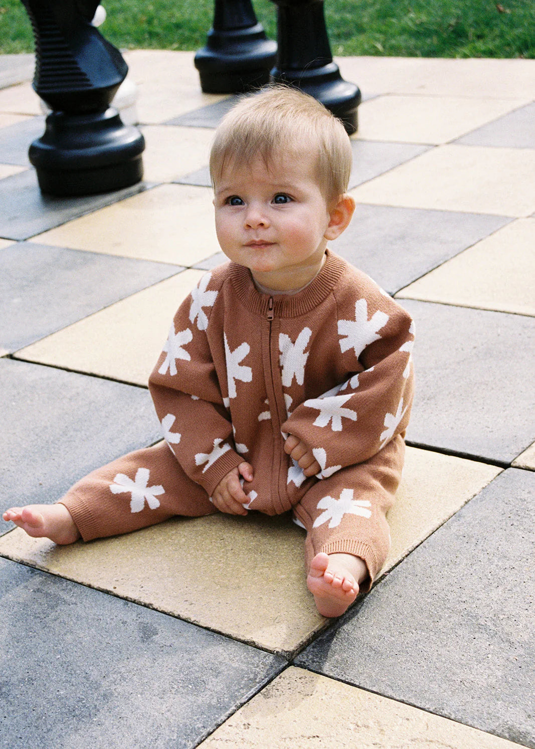Grown Organic Starlight Knit Zip Starsuit