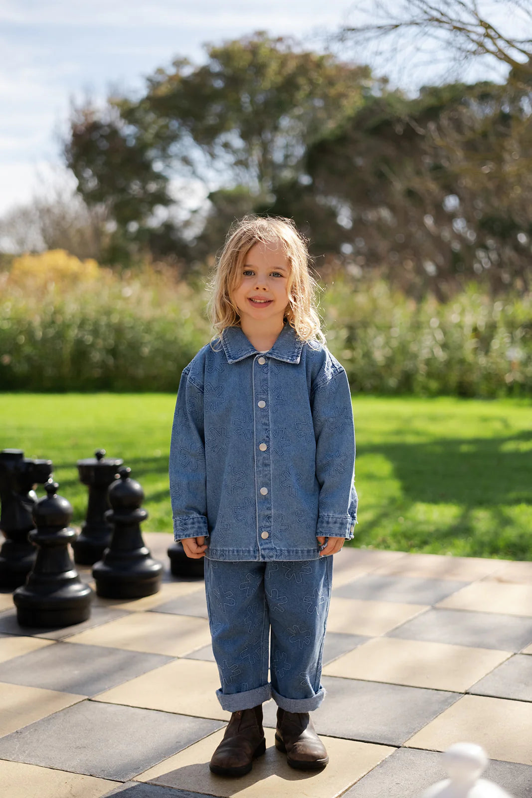 Grown Organic Starlight Embroidery Denim Pant