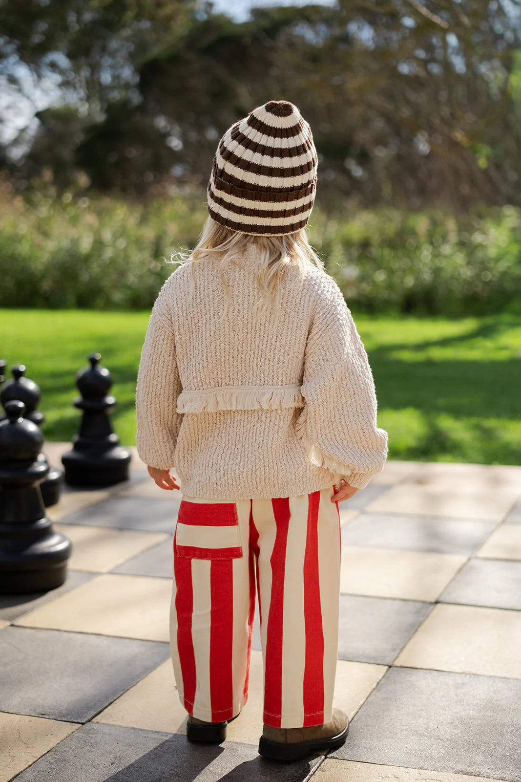 Grown Everyday Stripe Pant - Sauce
