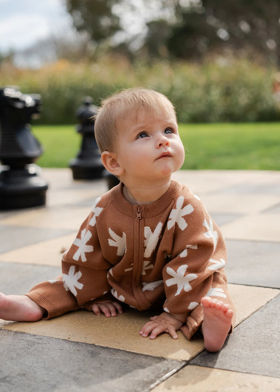 Grown Organic Starlight Knit Zip Starsuit