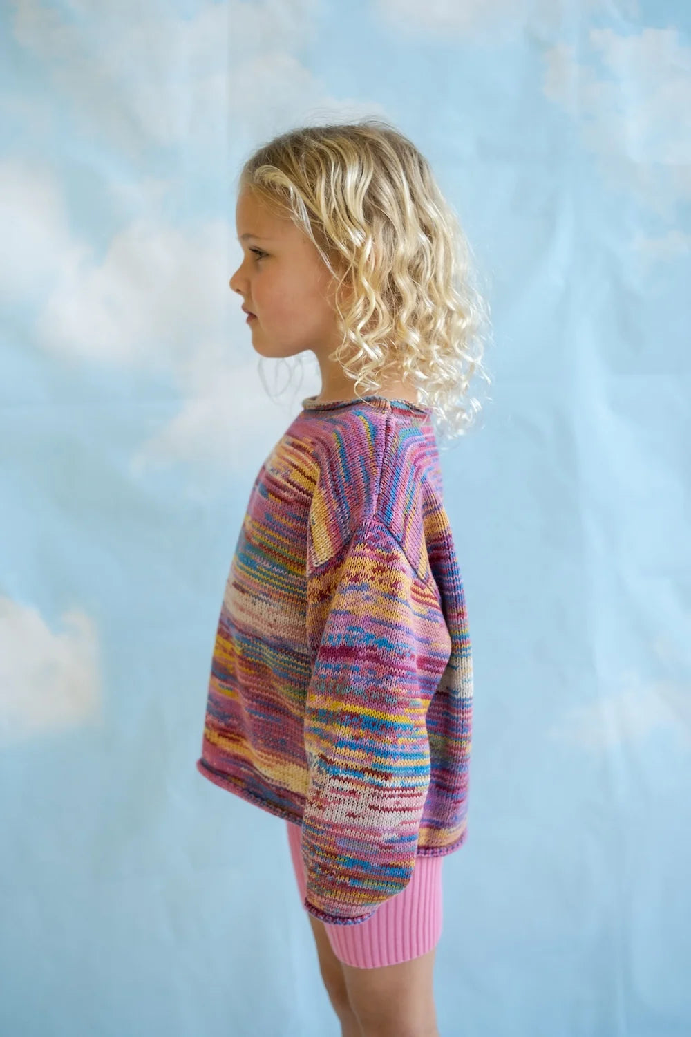 Grown Knitted Pull Over - Rainbow
