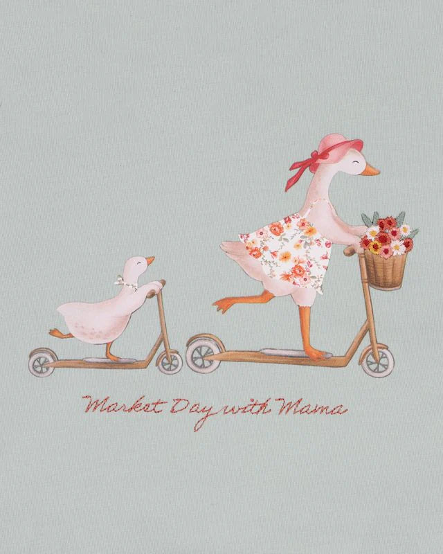 Bebe Emmy Ducks on Scooter LS Tee