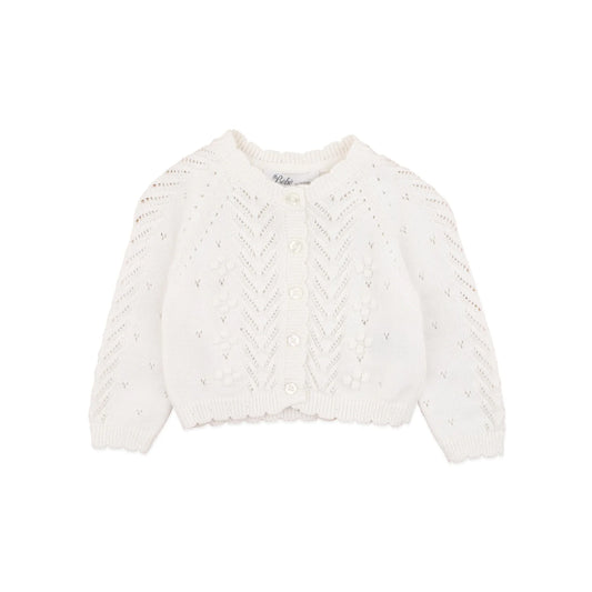 Bebe Organic Cloud Pointelle Cardigan