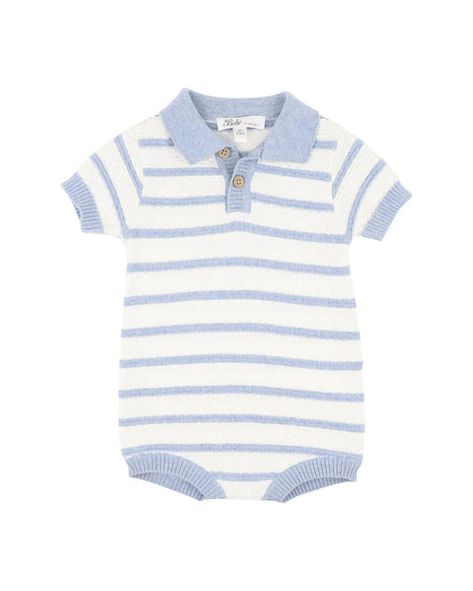 Bebe Brady Organic Knitted Polo Romper