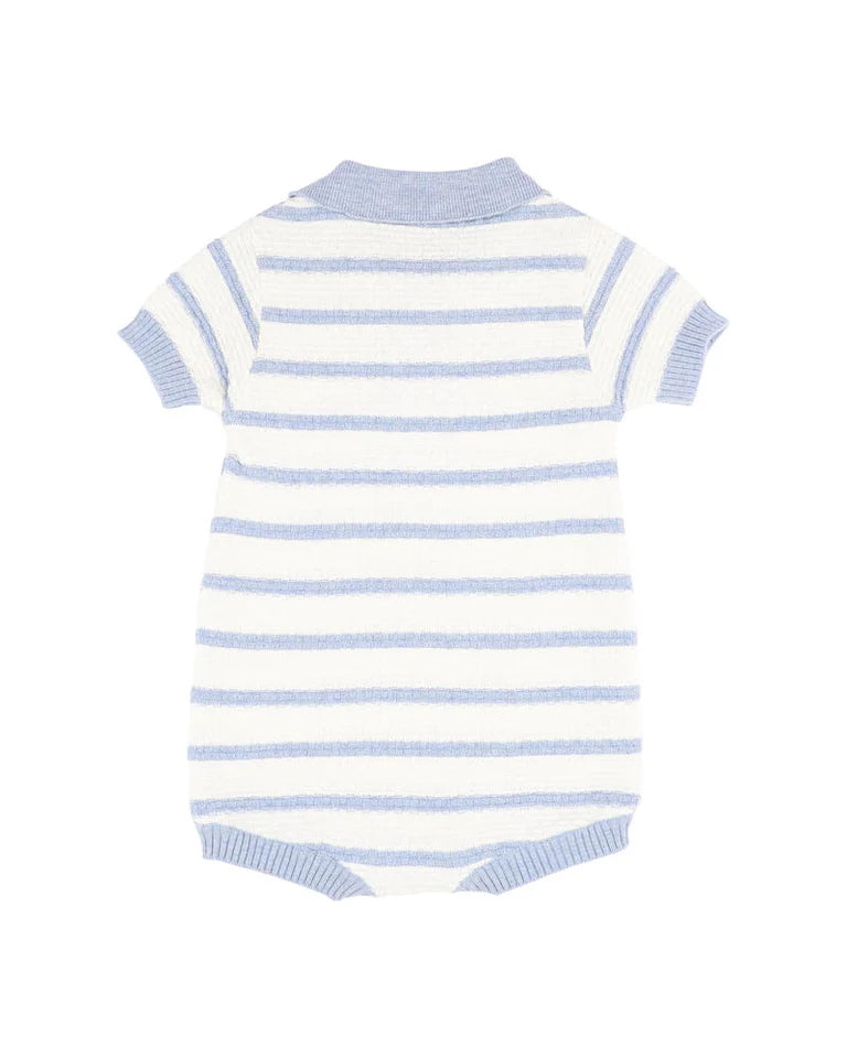 Bebe Brady Organic Knitted Polo Romper