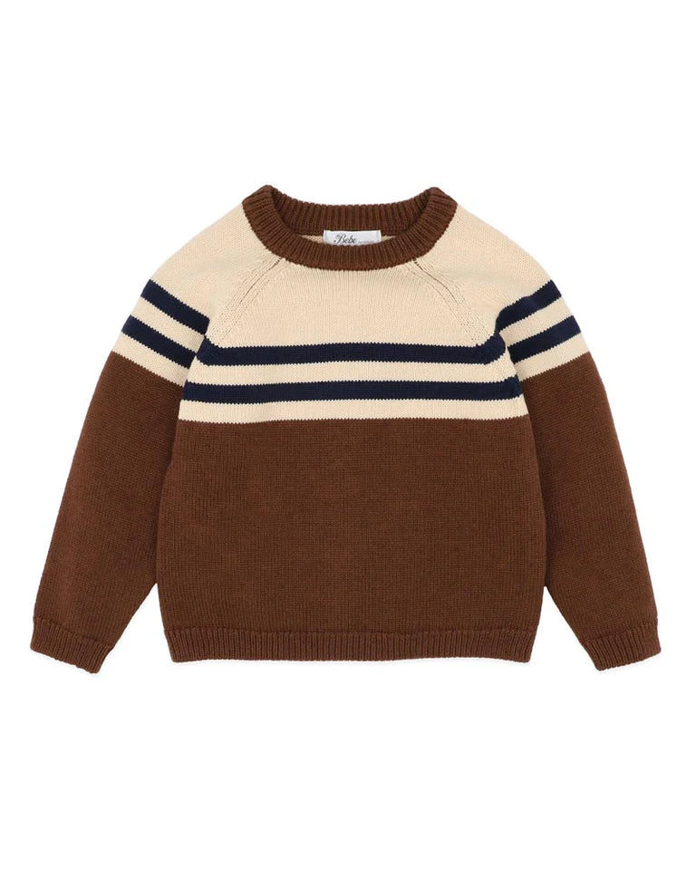 Bebe Jake Raglan Stripe Knitted Jumper