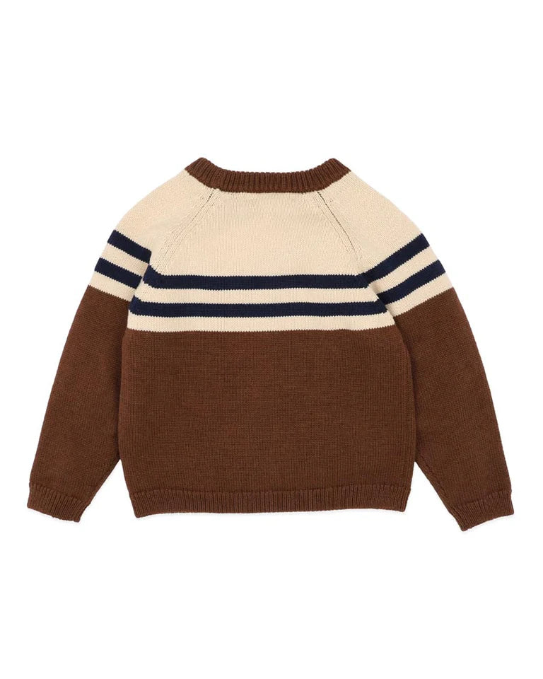 Bebe Jake Raglan Stripe Knitted Jumper