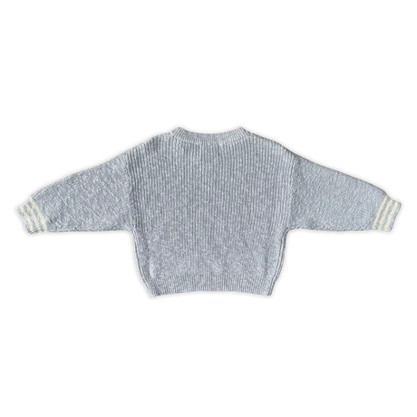 Grown Organic Essential Textured Knit Pull Over - Haze