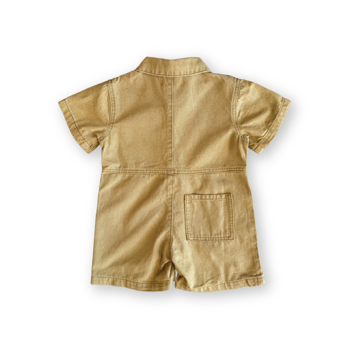 Grown - Summer Short Boilersuit Mustard