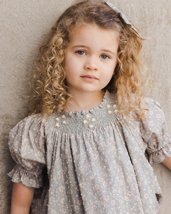 Noralee - Maddie Dress Wildflower Aqua