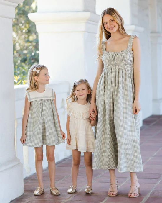 Noralee Daisy Dress - Eucalyptus Check