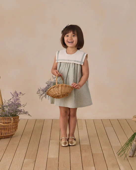 Noralee Daisy Dress - Eucalyptus Check