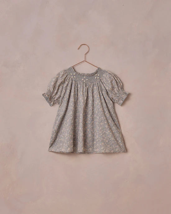 Noralee - Maddie Dress Wildflower Aqua