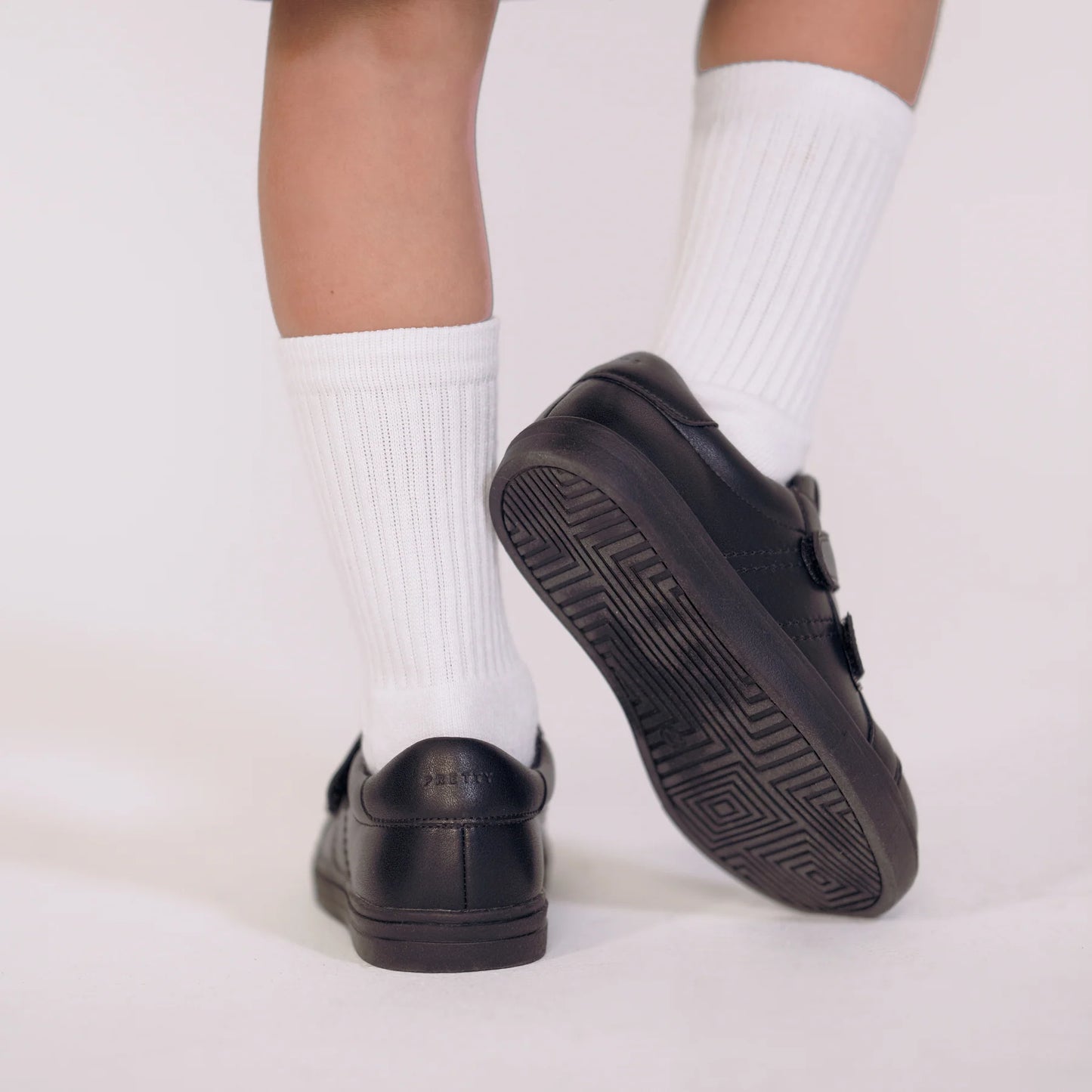 Pretty Brave Atlas Black School Shoe