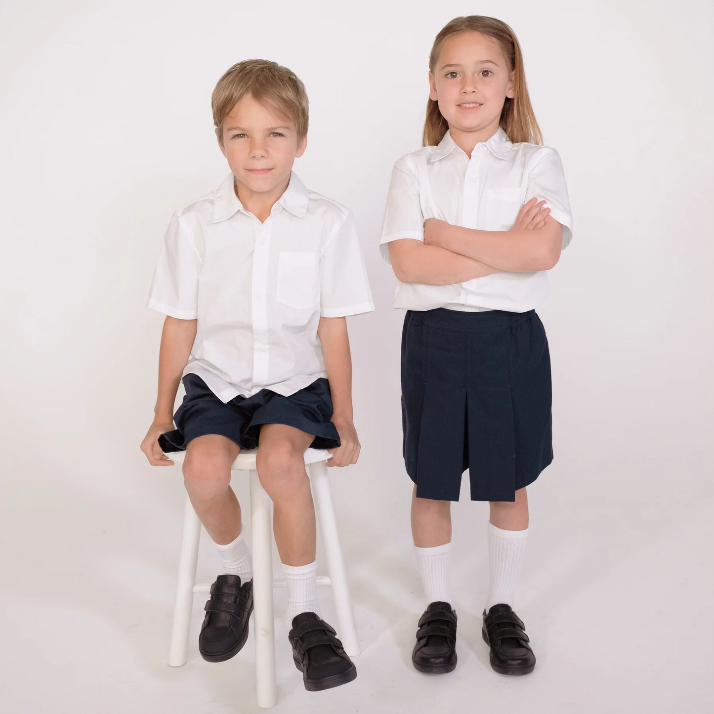 Pretty Brave Atlas Black School Shoe