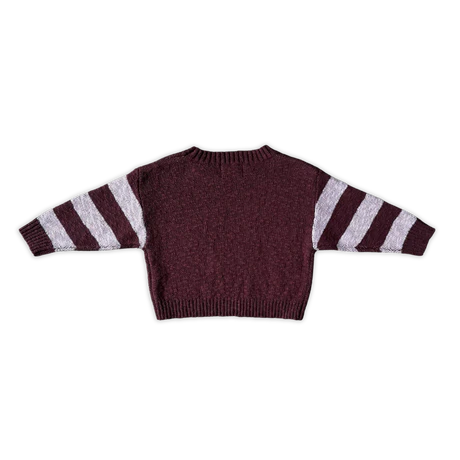Grown Bloom Knit Pull Over - Plum