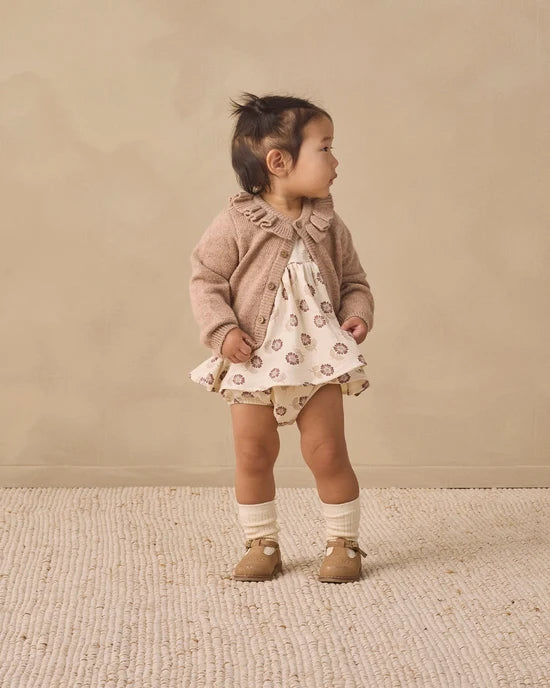 Quincy Mae Sock Set - Natural, Dusty Rose