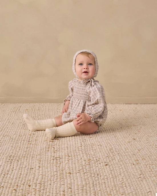 Quincy Mae Sock Set - Natural, Dusty Rose