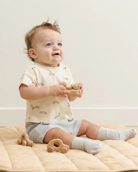Quincy Mae Sock Set - Sky, Honey