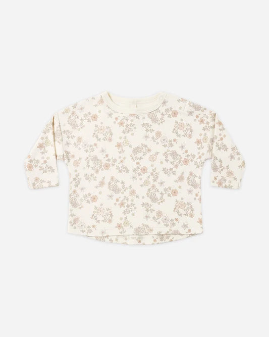 Quincy Mae Long Sleeve Tee - Floral Vine
