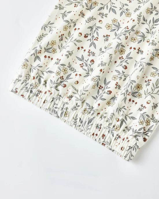Quincy Mae Bamboo Baby Gown + Hat Set - Woodland