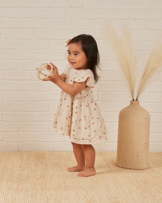 Quincy Mae - Lily Dress Oranges - *Last Size* 18-24mths