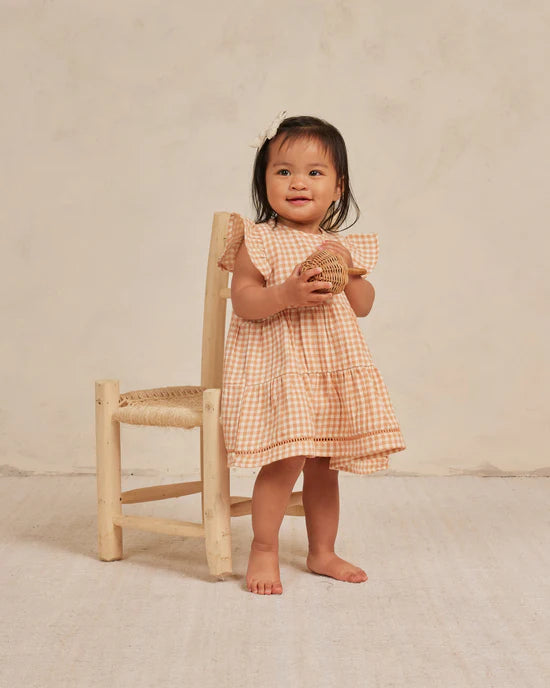 Quincy Mae - Lily Dress - Melon Gingham