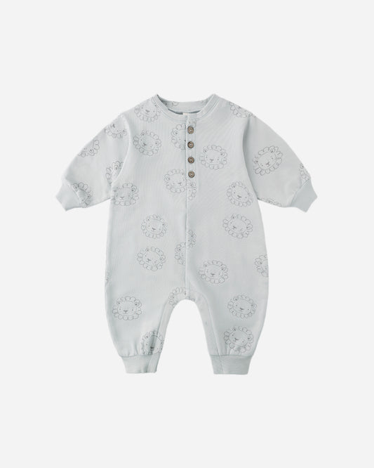 Quincy Mae Relaxed Fleece Jumpsuit - Lions