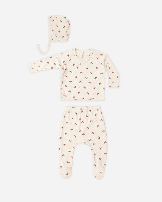 Quincy Mae Take Home Set - Red Bows