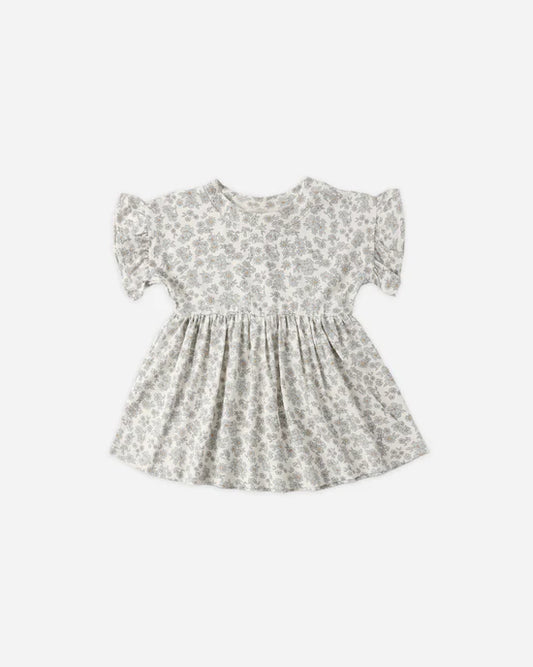 Quincy Mae Bamboo Babydoll Dress - Blue Floral