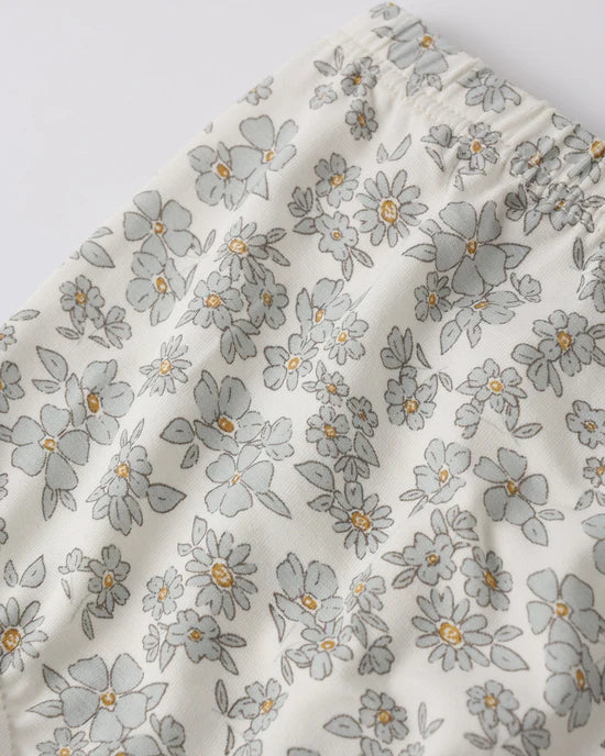 Quincy Mae Bamboo Babydoll Dress - Blue Floral