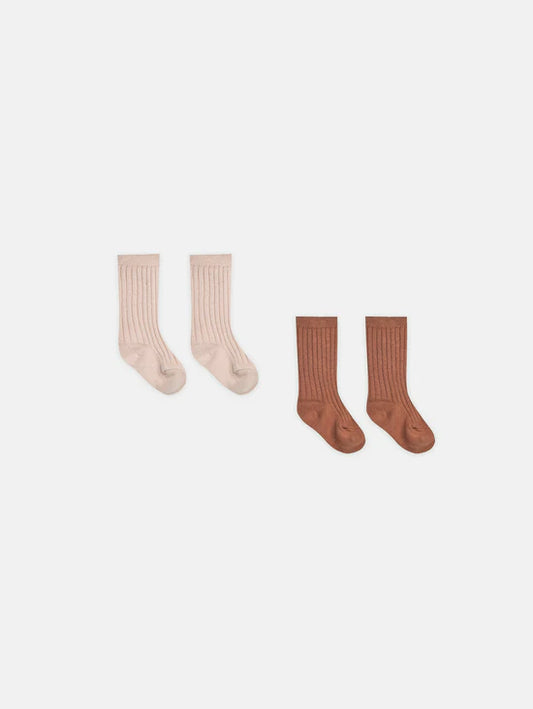 Quincy Mae Sock Set - Blush, Poppy
