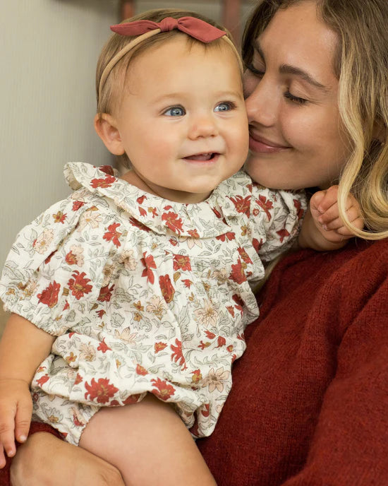 Rylee + Cru Lula Romper - Holiday Floral