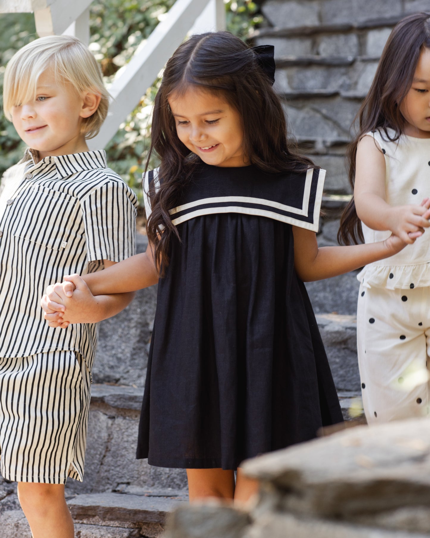 Rylee + Cru Sailor Dress Black