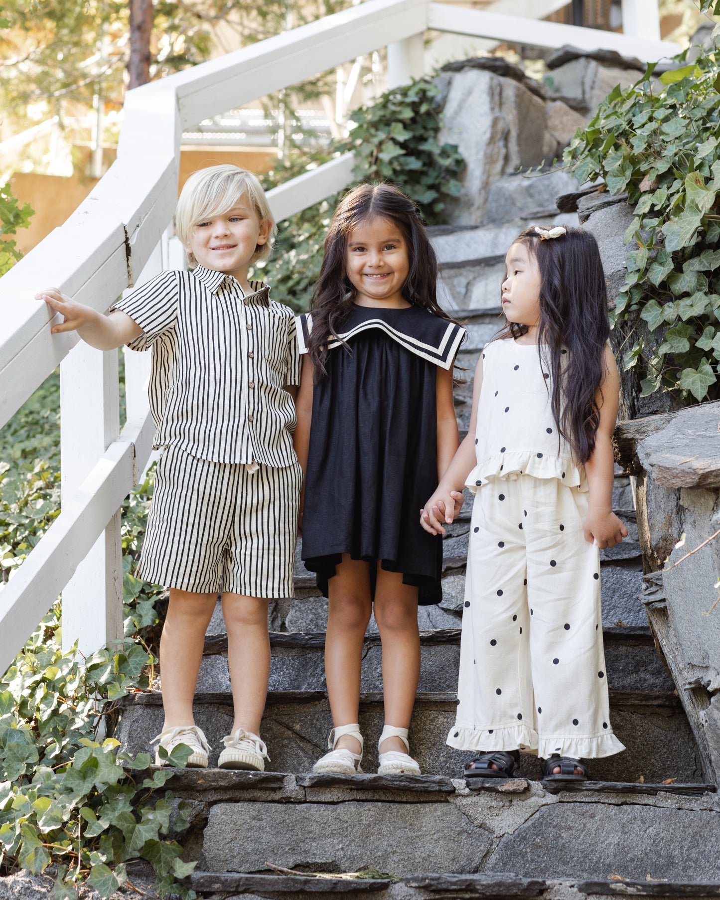 Rylee + Cru Sailor Dress Black
