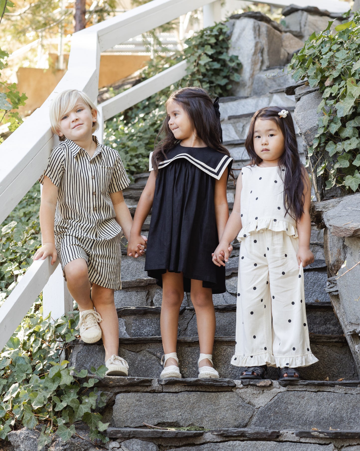 Rylee + Cru Sailor Dress Black