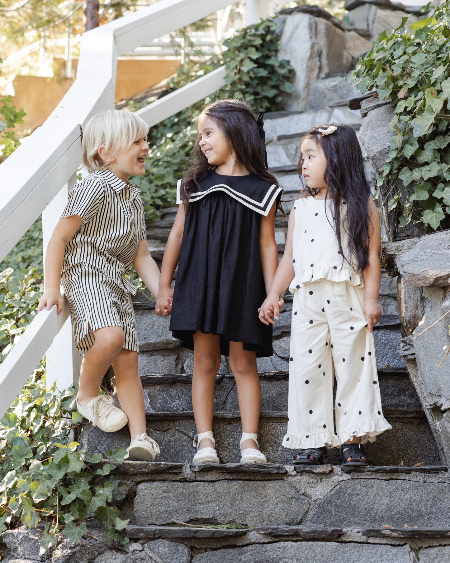 Rylee + Cru Sailor Dress Black