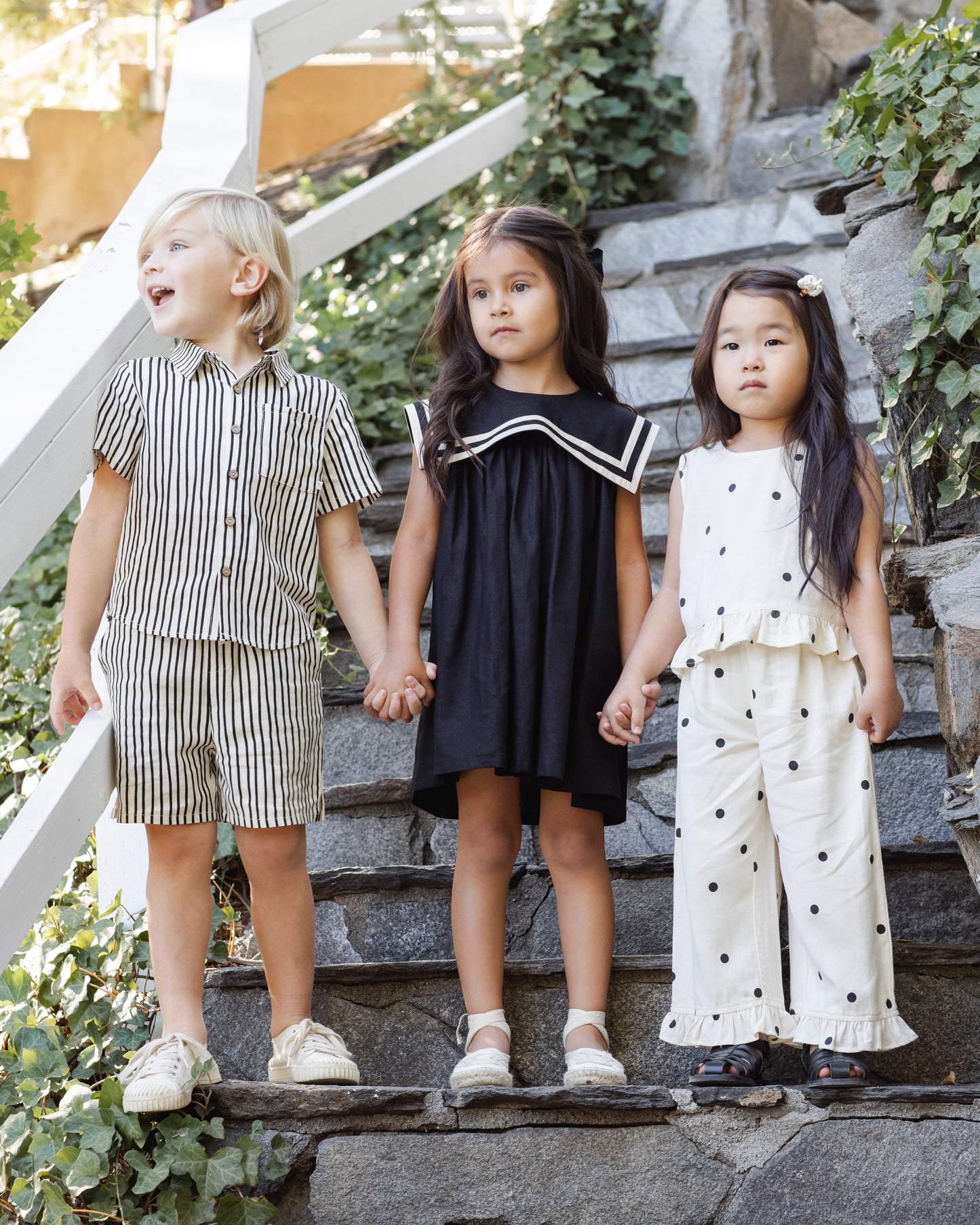 Rylee + Cru Sailor Dress Black