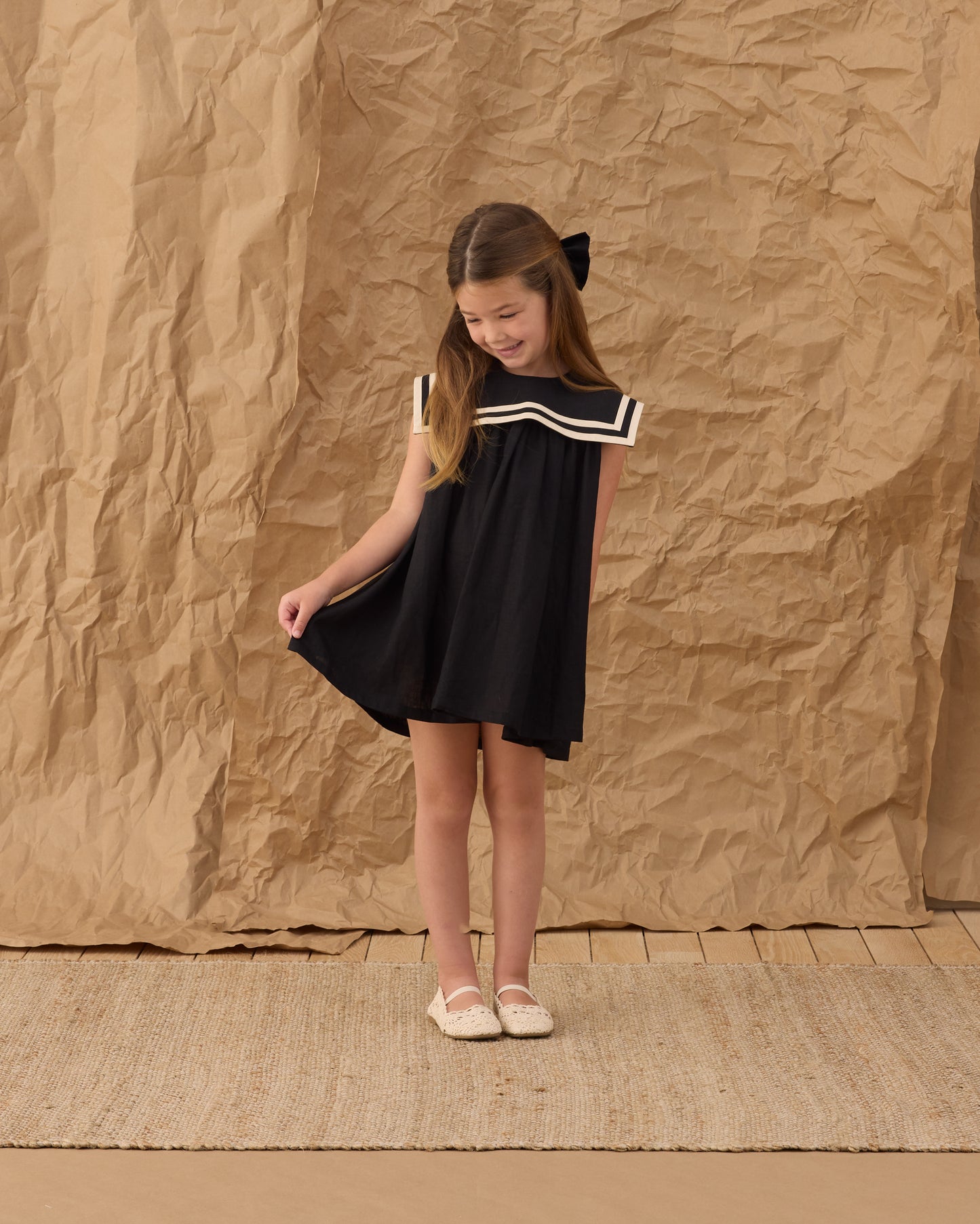 Rylee + Cru Sailor Dress Black