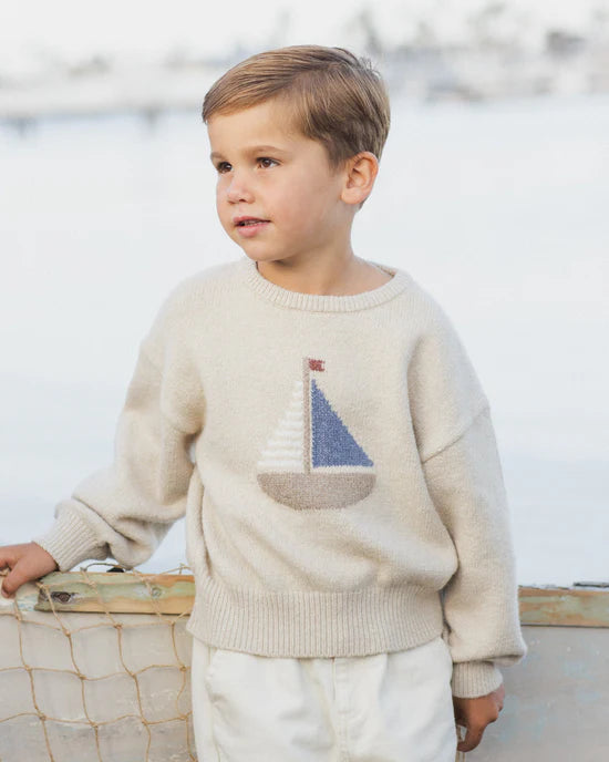 Rylee + Cru Aspen Sweater - Sailboat