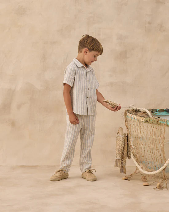 Rylee + Cru Ethan Trouser - Nautical Stripe