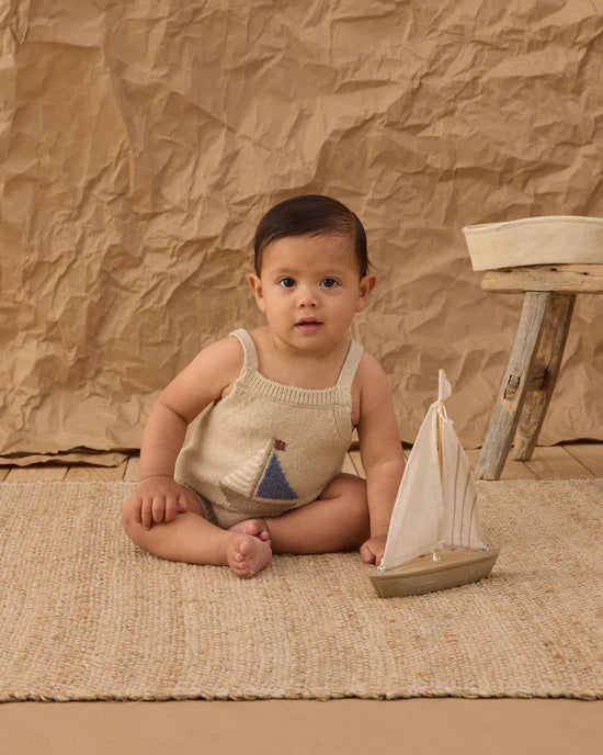 Rylee + Cru Fisher Romper - Sailboat