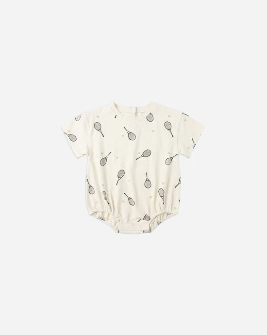 Rylee + Cru Relaxed Bubble Romper Tennis