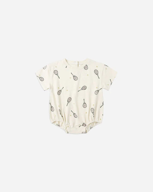 Rylee + Cru Relaxed Bubble Romper Tennis