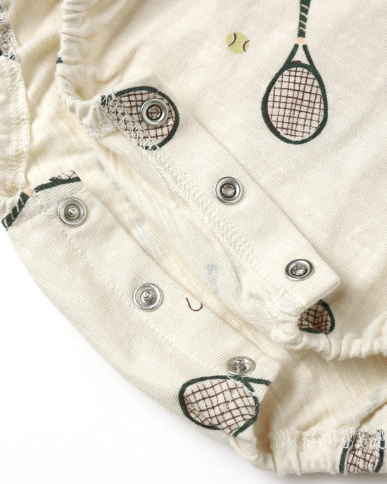 Rylee + Cru Relaxed Bubble Romper Tennis