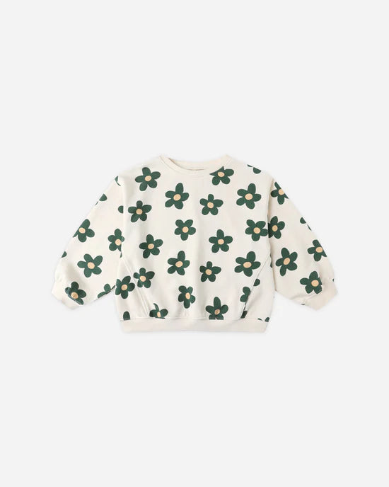 Rylee + Cru Oversized Sweatshirt - Daisy Natural
