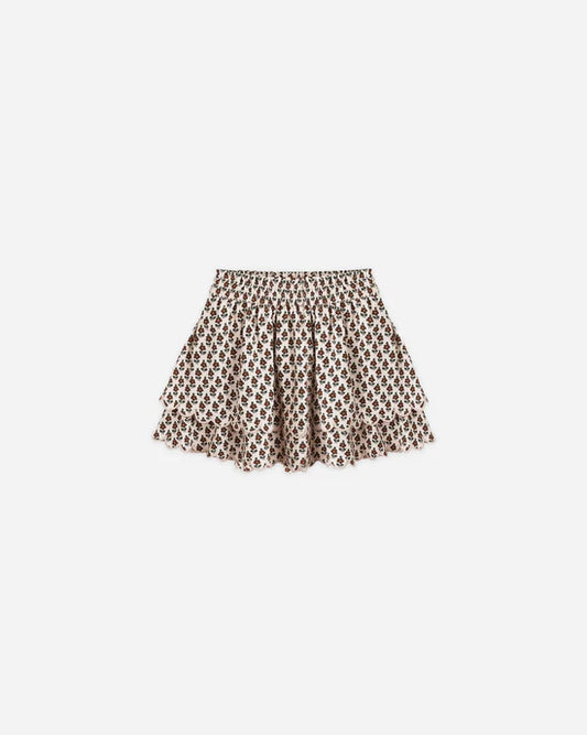 Rylee + Cru Rose Mini Skirt - Harvest Floral