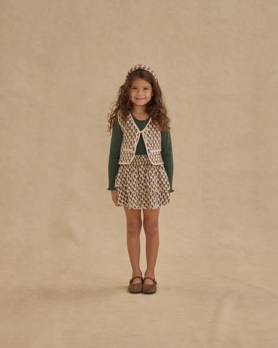 Rylee + Cru Quilted Vest - Harvest Floral
