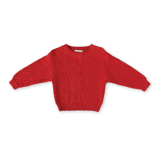 Grown Organic Textured Knit Pull Over - Sauce