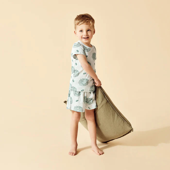 Wilson & Frenchy - Little Lion Organic Pointelle S/S Pyjamas